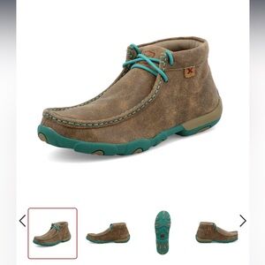 Women’s Brown and Teal Casual Shoes